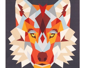 The Wolf Abstractions Quilt Pattern *Foundation Paper Piecing* By:  Violet Craft