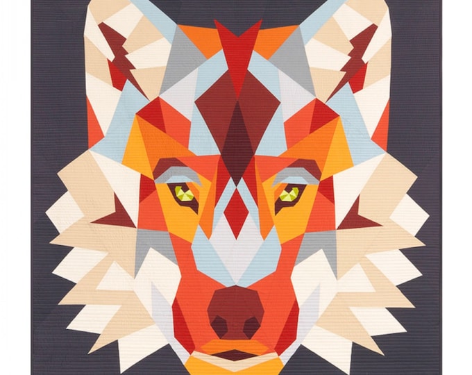 The Wolf Abstractions Quilt Pattern *Foundation Paper Piecing* By:  Violet Craft