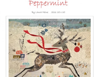 Peppermint *Collage Quilt Pattern* By: Laura Heine - Fiberworks