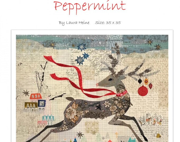 Peppermint *Collage Quilt Pattern* By: Laura Heine - Fiberworks