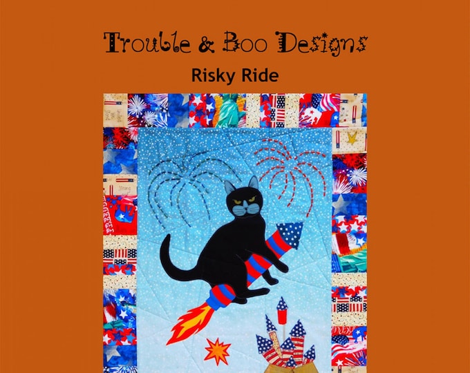 Risky Ride * Wall Hanging Pattern* - By: Trouble & Boo Designs TB3453