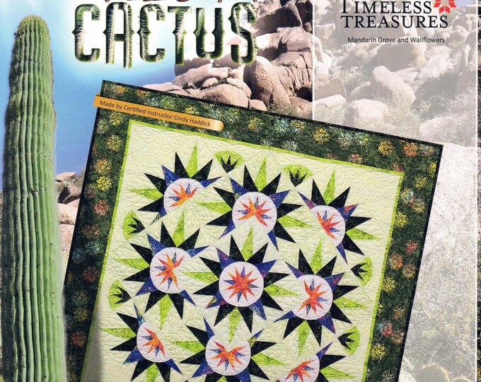 ARIZONA CACTUS *Foundation Paper Piecing Quilting Pattern* By: Judy Niemeyer - Timeless Treasures jnq100p