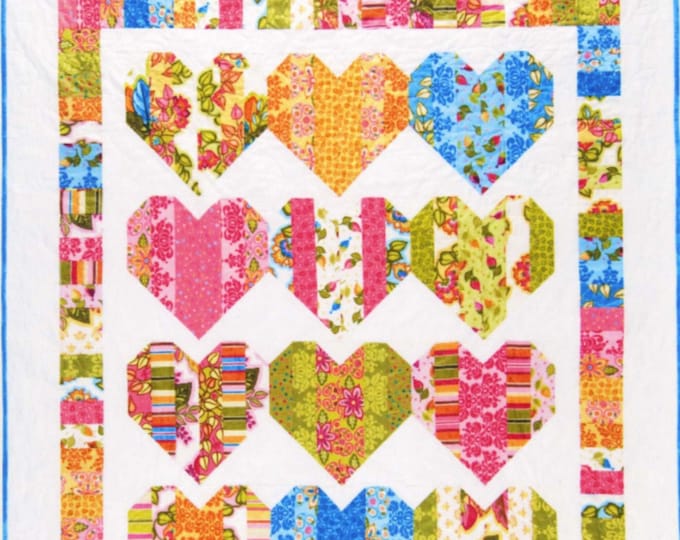 Heartstrings *Easy & Quick Pieced Quilt Pattern* From: Black Mountain Needleworks
