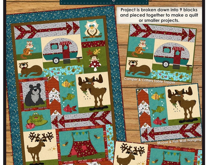 S'More Fun Outdoors *Applique' Projects* From: The Whole Country Caboodle #BOM101