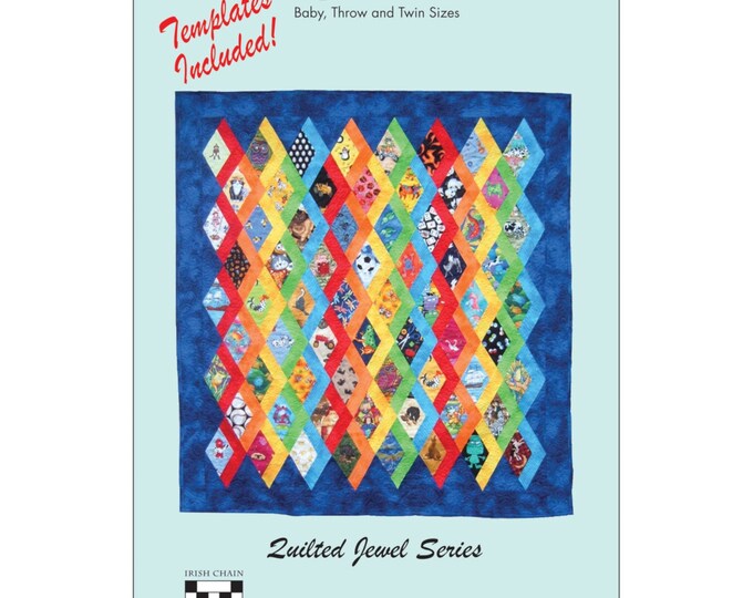 I SPY Diamonds *Quilt Pattern* & Templates By:  Sandi Irish Quilted Jewel Series -QJ1