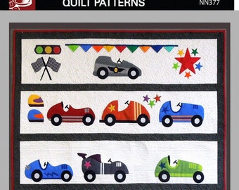 Start Your Engines *Baby/Child Applique Quilt Pattern* By: Karen Bennett - Nellie's Needle