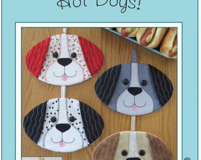 Hot Dogs! *Pot Holder/Mug Rug Sewing Pattern* From: Susie C Shore Designs ST-1628