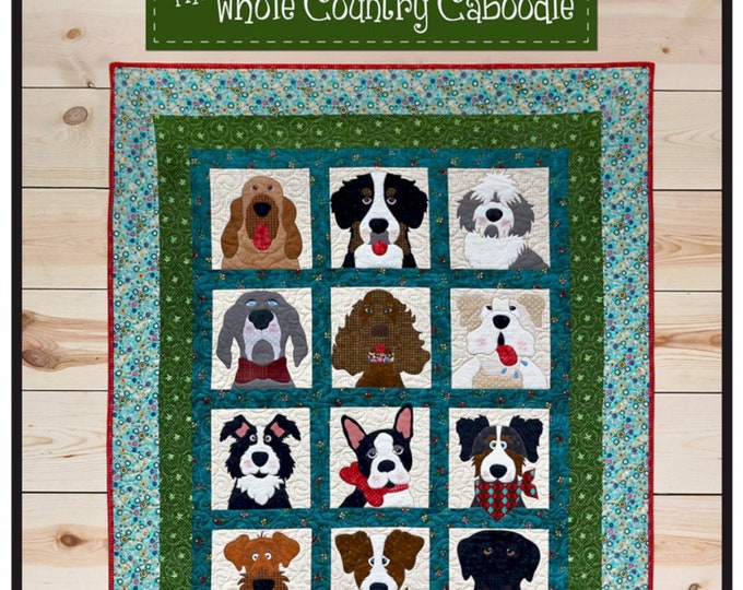 Doggies in the Window *Quilted Applique Wall Hanging Pattern* From: The Whole Country Caboodle
