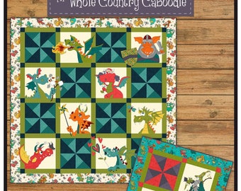 Dragon Applique *Quilt & Table Topper Pattern* By: Leanne Anderson - The Whole Country Caboodle #407