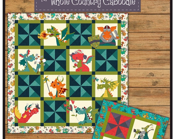 Dragon Applique *Quilt & Table Topper Pattern* By: Leanne Anderson - The Whole Country Caboodle #407