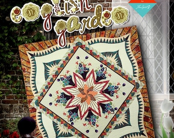 English Garden - Cattails Queen Mixer Series *Paper Piecing Quilting Pattern* By: Judy Niemeyer & Quiltworx JNQ00242P6