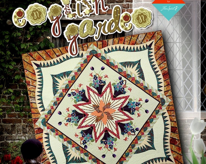 English Garden - Cattails Queen Mixer Series *Paper Piecing Quilting Pattern* By: Judy Niemeyer & Quiltworx JNQ00242P6