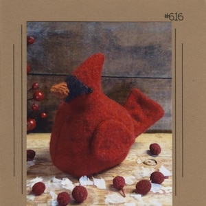 Cardinal *Pincushion Sewing Pattern* By: Jennifer Clemen - Cottonwood Creations #616