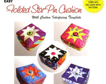 Folded Star Pin Cushion *Pattern* By: Plum Easy  Deborah Miller PEP-104