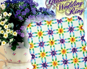 Grandma's Wedding Ring *Foundation Paper Piecing Quilt Pattern and/or Replacement Papers* By: Judy Niemeyer - Quiltworx