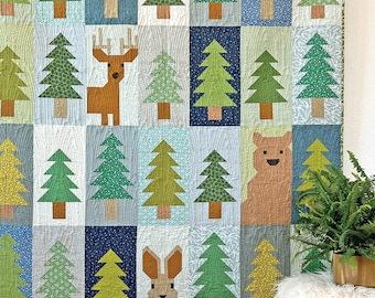 Lookout *Tree and Animal Sampler Quilt Pattern* By: Elizabeth Hartman  EH-071