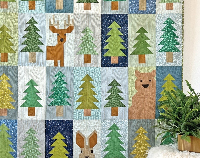 Lookout *Tree and Animal Sampler Quilt Pattern* By: Elizabeth Hartman  EH-071