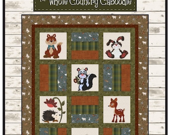 Flannel Woodland Critter *Quilt Pattern*   By: The Whole Country Caboodle #416