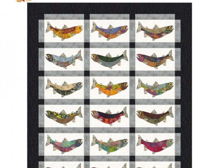 Catch of the Day TROUT *Quilt Pattern* BY: FatCat Patterns FCP-074