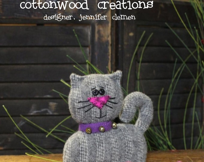 Here Kitty *Pincushion Sewing Pattern* By: Jennifer Clemen - Cottonwood Creations #642