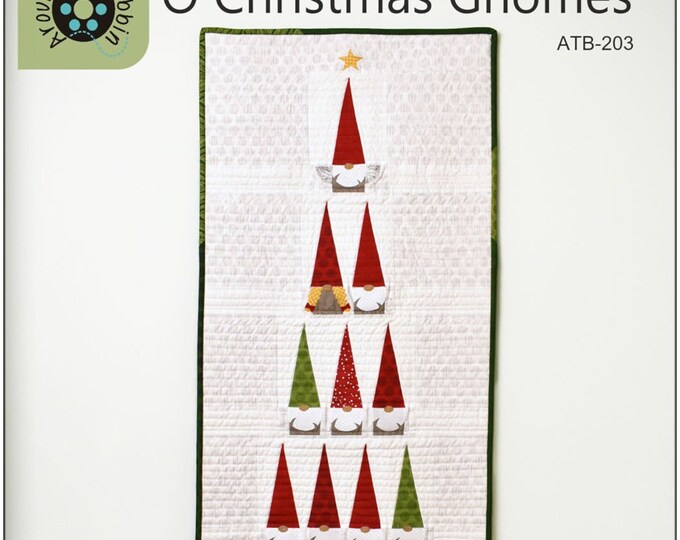 Oh Christmas Gnome  *Wall or Door Hanging Pattern* By: Around the Bobbin    ATB-203