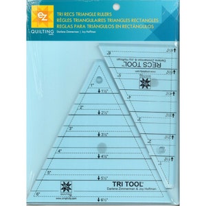 Tri Recs Triangle Rulers *Acrylic* From: EZ Quilting  8823753A