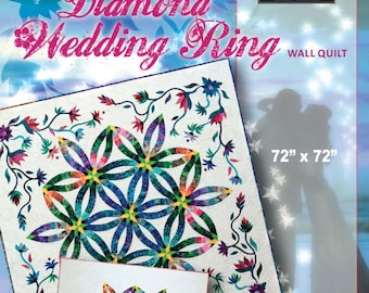 Diamond Wedding Ring  *Foundation Paper Piecing Wall Quilt Pattern* By: Judy Niemeyer - Quiltworx JNQ-183P