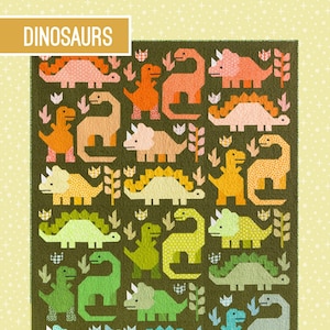 Dinosaurs *Jurassic Animal Quilt Pattern* By: Elizabeth Hartman
