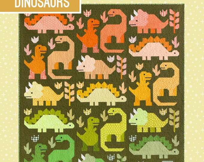 Dinosaurs *Jurassic Animal Quilt Pattern* By: Elizabeth Hartman