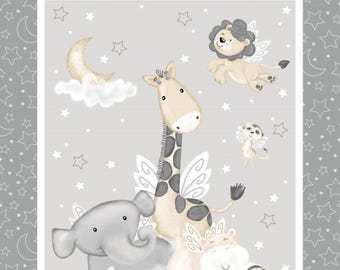 Moonlit Dreams "Minky Fabric Panel" & Goodnight Jungle "Quilt Pattern" By: Victoria Hutto - Studio E Fabrics and Pine Tree Country Quilts