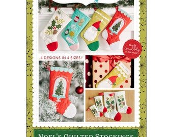 Noel's Quilted Stockings  *Machine Embroidery Version* By: Kimberbell  KD593