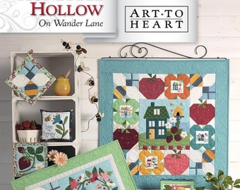 Honeybee Hollow On Wander Lane Block 6* Quilt & Project Pattern Book By: Nancy Halvorsen From Art to Heart  #173P