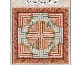 Oriental Gardens an Antelope Canyon Quilt  *Pieced Quilt Pattern*    By: Laurie Shifrin LSDOGAC