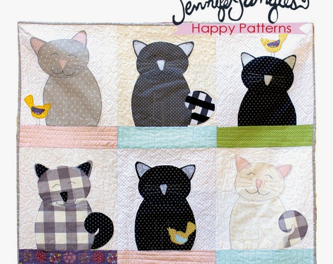 Cats and Canaries *Applique Quilt Pattern* From: Jennifer Jangles PT-5692