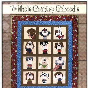 Dog-Gone Cute *Quilted Applique Wall Hanging Pattern* By: Leanne Anderson - The Whole Country Caboodle