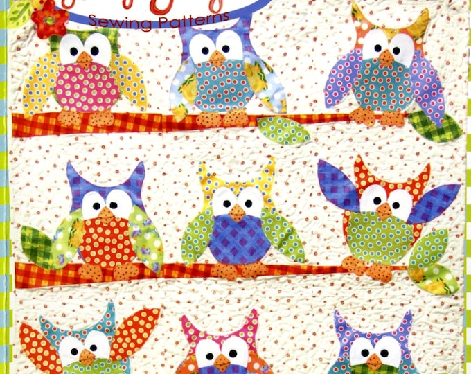 Okey Dokey Owl and Friends *Quilt Pattern* By:  Jennifer Jangles Happy Patterns PT-0136