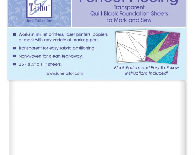 Perfect Piecing Foundation Sheets (25 Sheets) JT-426 By: June Tailer, Inc