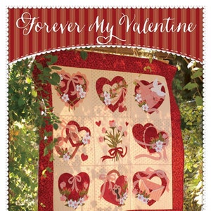 Free Applique Quilt Pattern: Valentine's Applique Pattern PDF