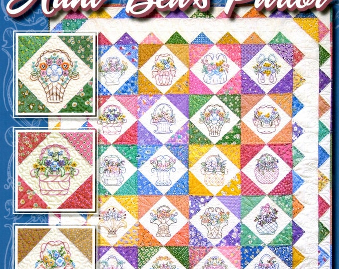 AUNT BEA'S PARLOR  *Hand Embroidery Quilt Pattern*  By: Black Cat Creations *bccabp