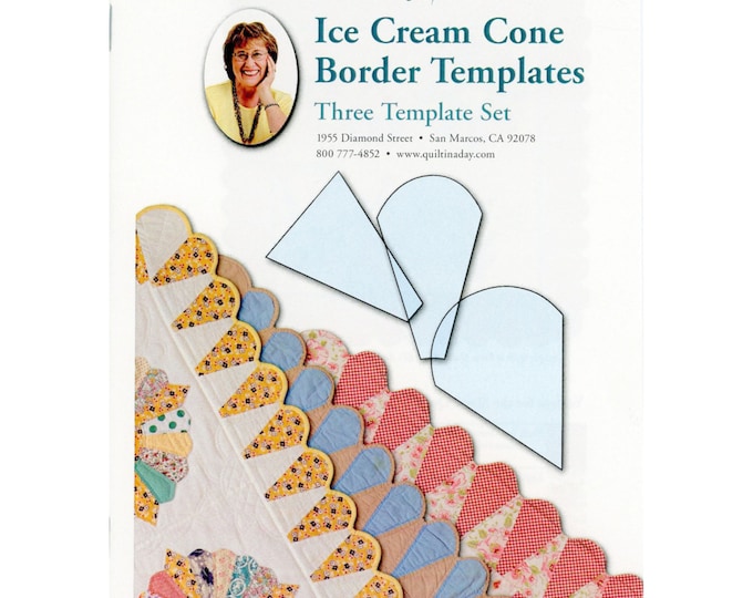 Ice Cream Cone Border Templates (Three Templates)  by Quilt In A Day - #4081