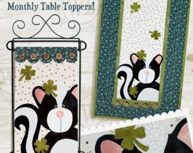 May - Cattin' Around *Little Quilts Monthly Table Topper Series-Pattern*   By: Kelly Mueller for The Wooden Bear TWBT05