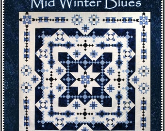 Mid Winter Blues *Quilt Pattern* BY: Whirligig Designs - WD-MWBBOM