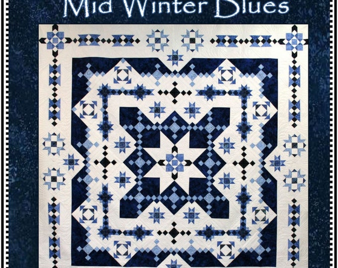 Mid Winter Blues *Quilt Pattern* BY: Whirligig Designs - WD-MWBBOM