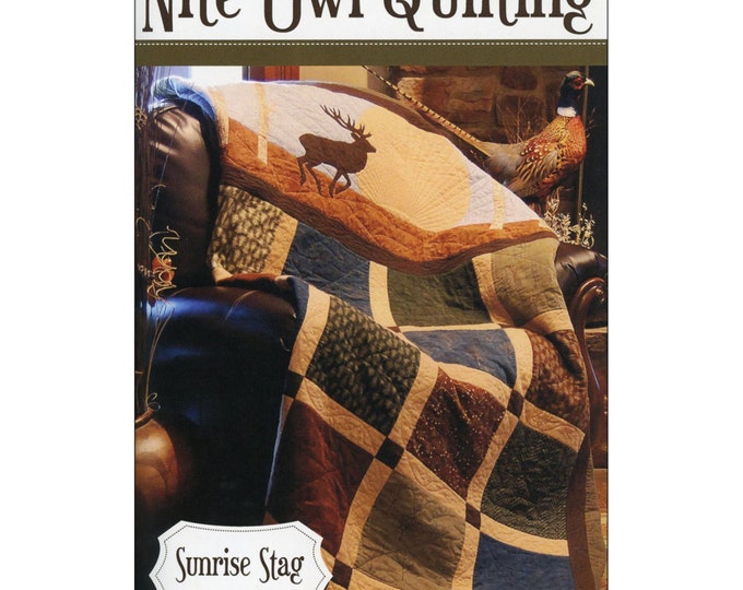 Sunrise Stag *Quilt Pattern* By: Janel Metsker at Night Owl Quilting NOQ-1314-SS