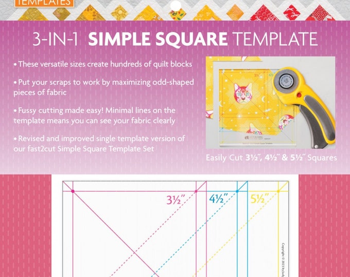 3-IN-1 SIMPLE SQUARE Templates   Created by: Judy Gauthier of Fast 2 Cut