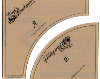 7 Inch CRAZY CURVE *Acrylic Templates*  By: Elisa Wilson Backporch Design  EBD04