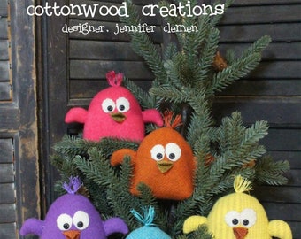 Little Birdie *Pincushion/Pincushion Sewing Pattern* By: Jennifer Clemen - Cottonwood Creations #637