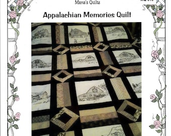 Appalachian Memories *Quilt Pattern with Embroidery Designs* By: Beth D. Dix - Primrose Lane