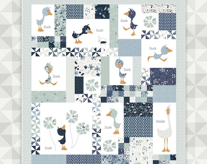 Duck Duck Goose *6 Month Block of the Month Quilt Pattern By: Meags and Me - Fat Quarter Friendly