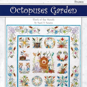 Octopuses Garden *12-Month Block of the Month Applique Quilt Pattern - Complete Set* By: Pearl P. Pereira